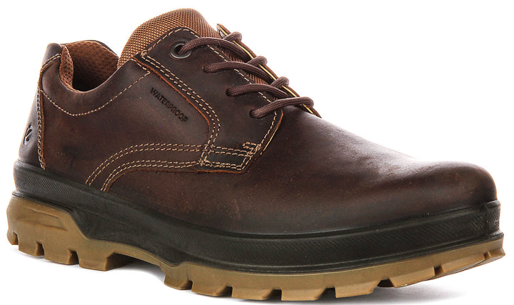 Ecco Rugged Track In Dark Brown For Men