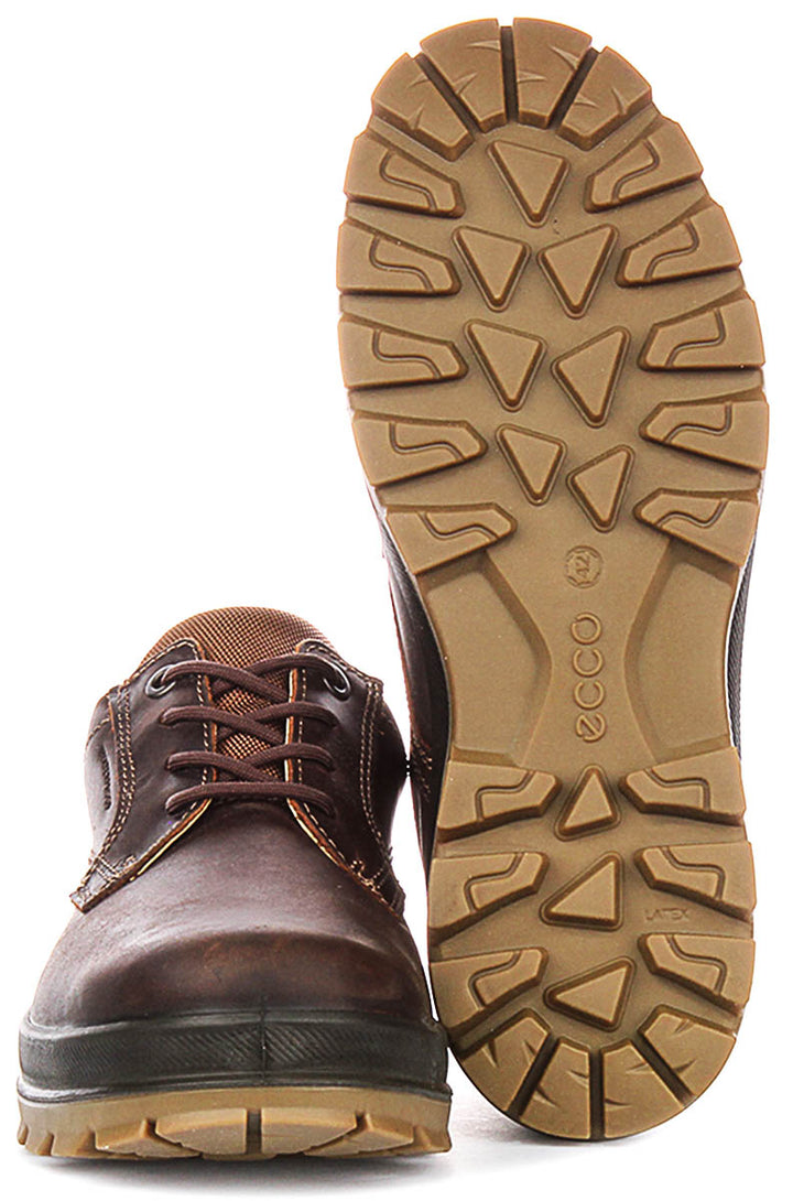Ecco Rugged Track In Dark Brown For Men