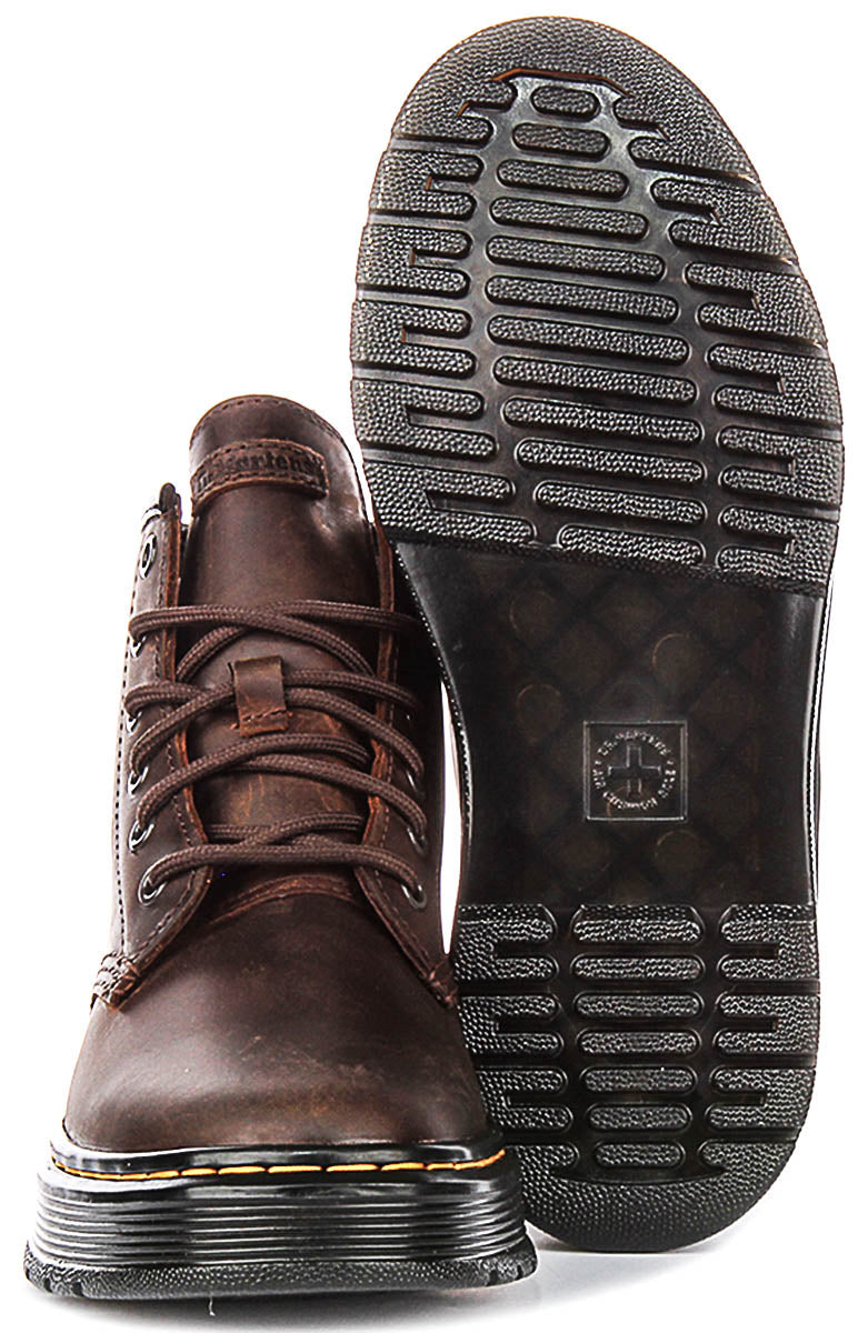 Dr Martens Brookline Chuka In Dark Brown
