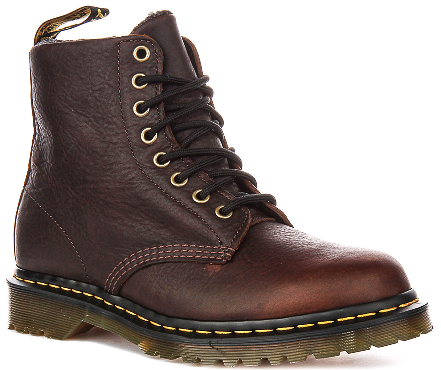 Dr Martens 1460 Pascal In Dark Brown | Warm Fleece Lined Boots