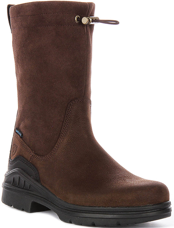 Ariat Barnyard Brooke Waterproof In Dark Brown For Women