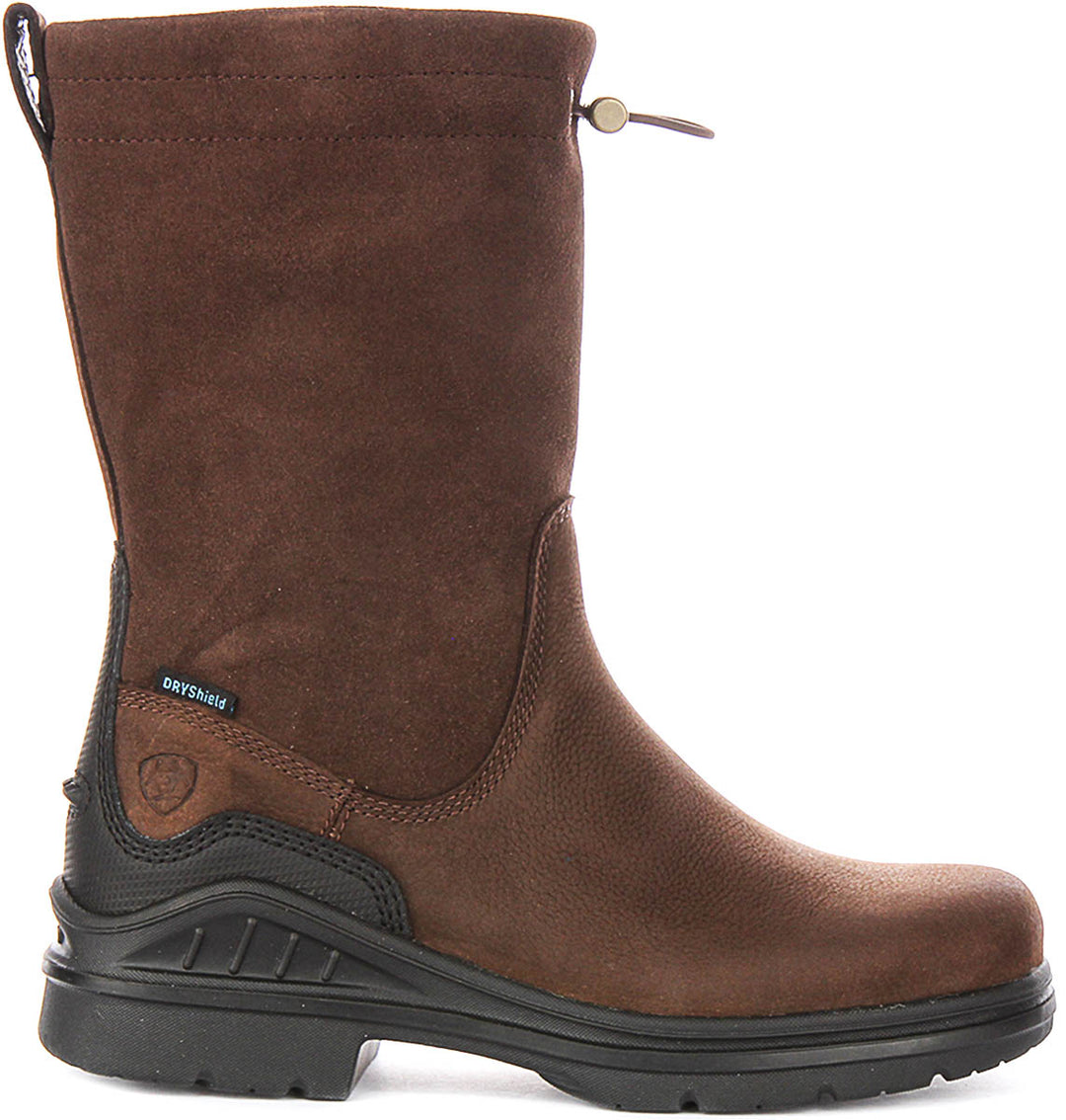 Ariat Barnyard Brooke Waterproof In Dark Brown For Women