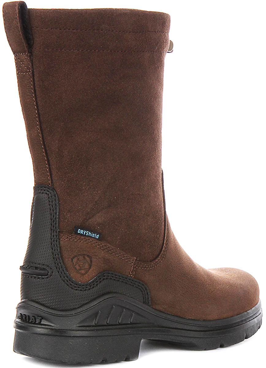 Ariat Barnyard Brooke Waterproof In Dark Brown For Women