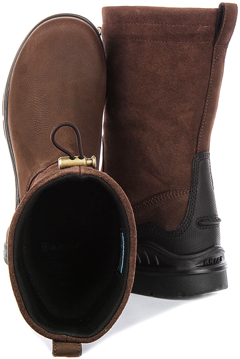 Ariat Barnyard Brooke Waterproof In Dark Brown For Women