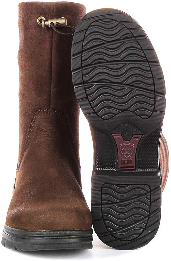 Ariat Barnyard Brooke Waterproof In Dark Brown For Women