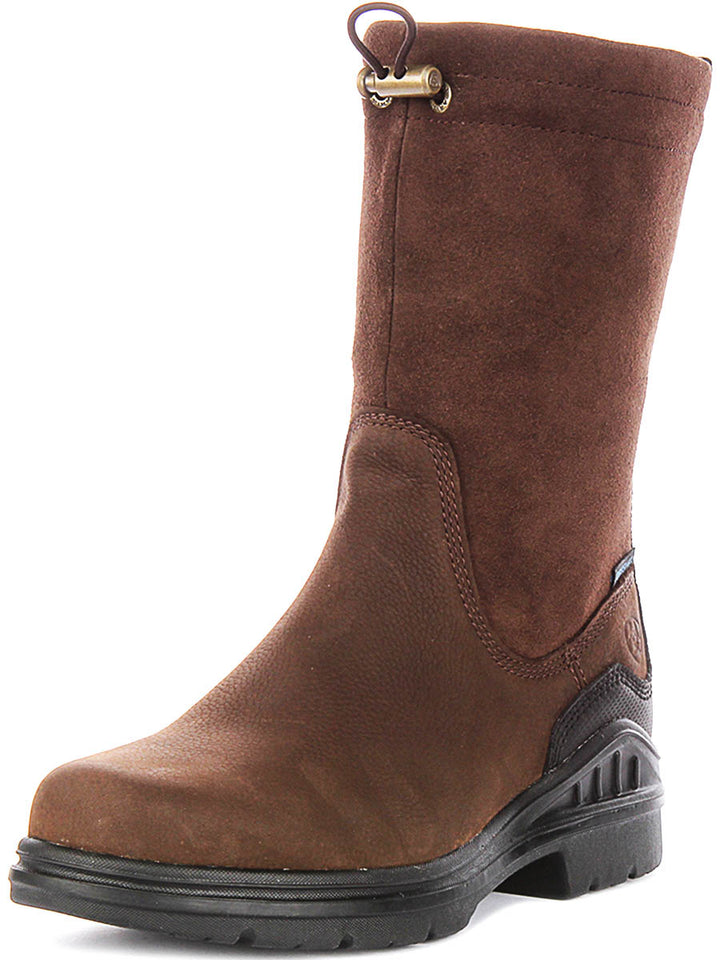Ariat Barnyard Brooke Waterproof In Dark Brown For Women