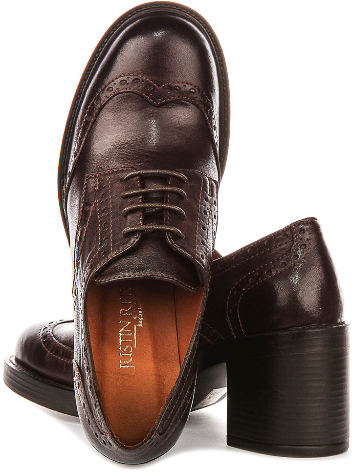 Justinreess England Paulina In Dark Brown For Women
