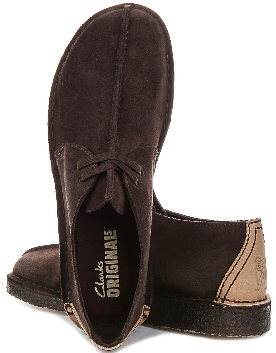 Clarks Originals Desert Trek In Dark Brown For Men