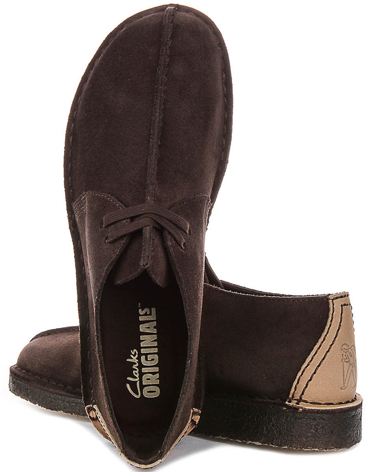 Clarks Originals Desert Trek In Dark Brown For Men