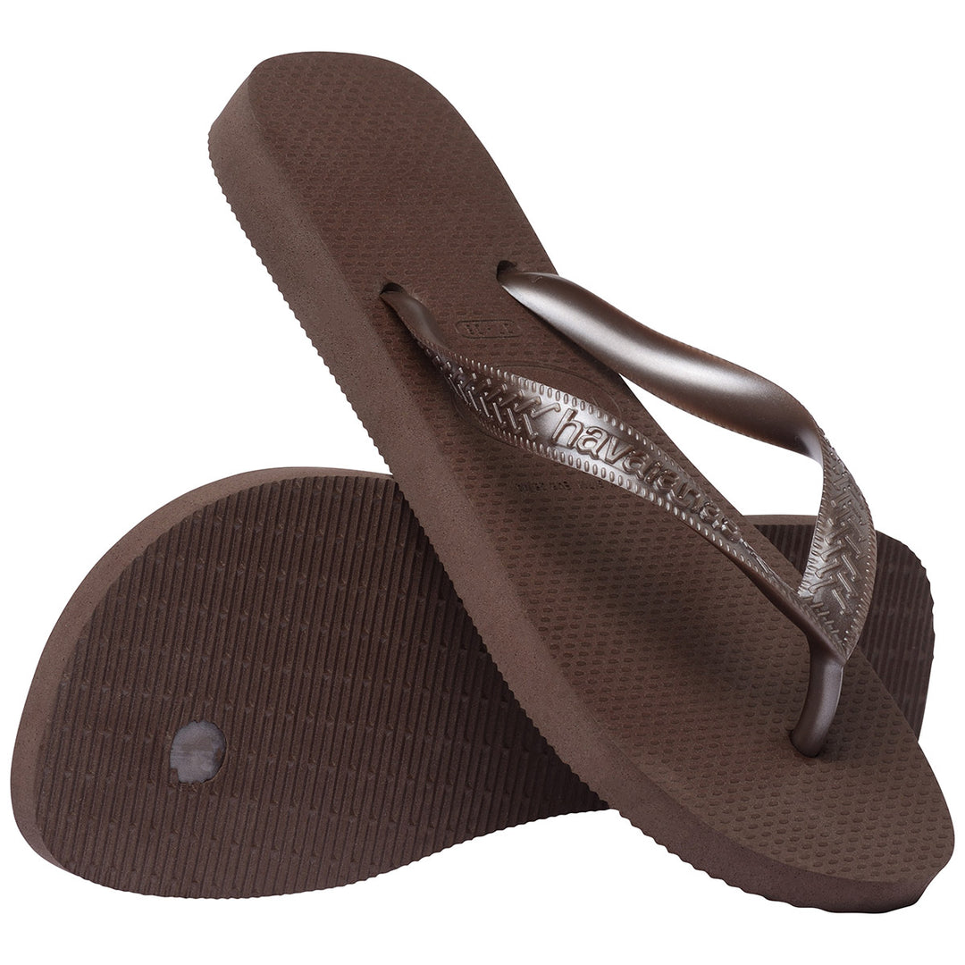 Havaianas Top Tiras In Dark Brown For Women