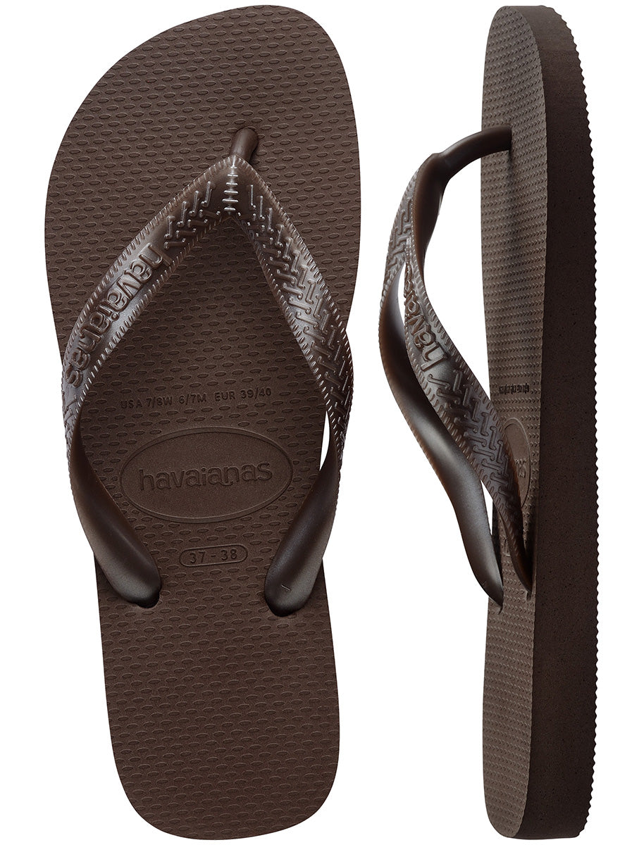 Havaianas Top Tiras In Dark Brown For Women