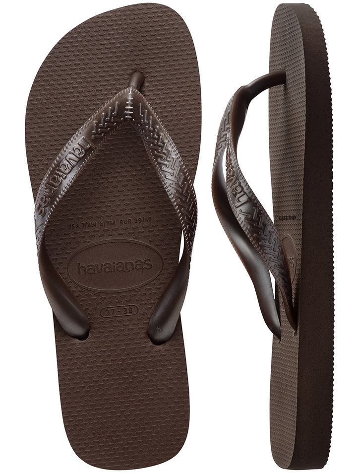 Havaianas Top Tiras In Dark Brown For Women