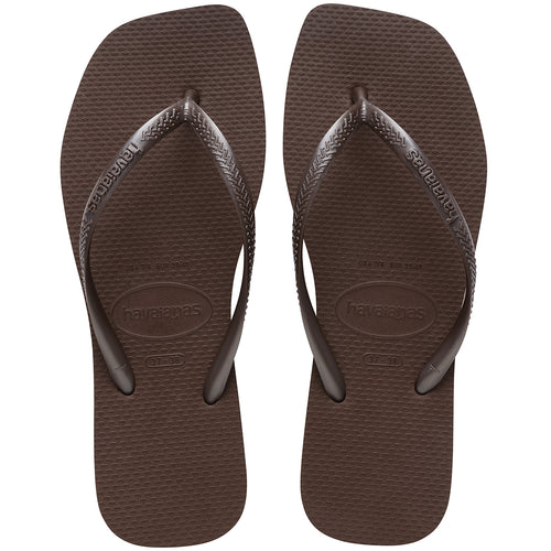 Havaianas Slim Square In Dark Brown For Women