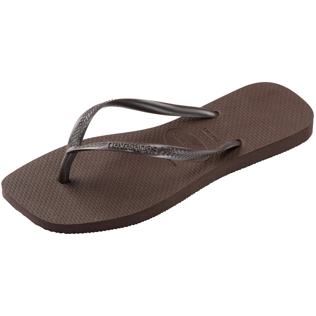 Havaianas Slim Square In Dark Brown For Women
