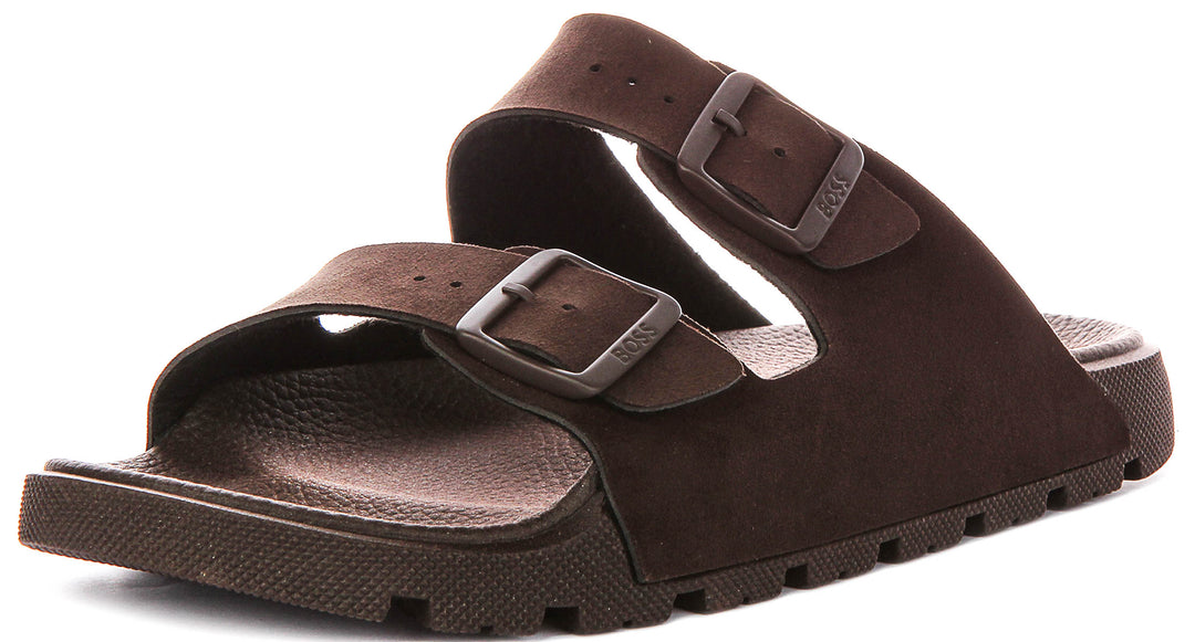 Boss Surfley Sand In Dark Brown For Men