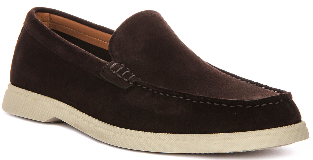 Boss Sienne Loaf Sd In Dark Brown For Men