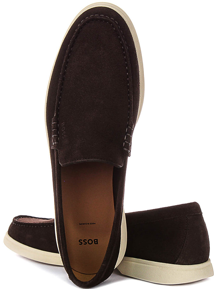 Boss Sienne Loaf Sd In Dark Brown For Men