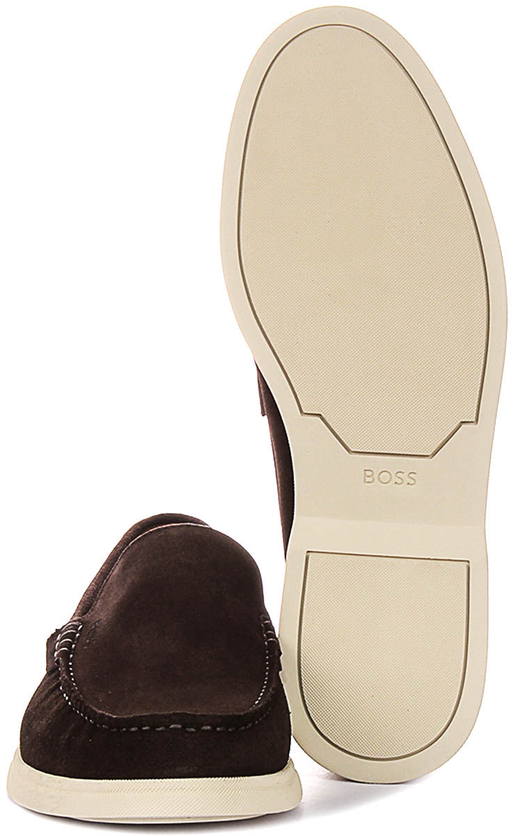 Boss Sienne Loaf Sd In Dark Brown For Men