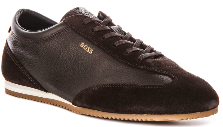 Boss Lineor Low Profile In Dark Brown For Men