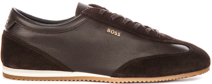 Boss Lineor Low Profile In Dark Brown For Men