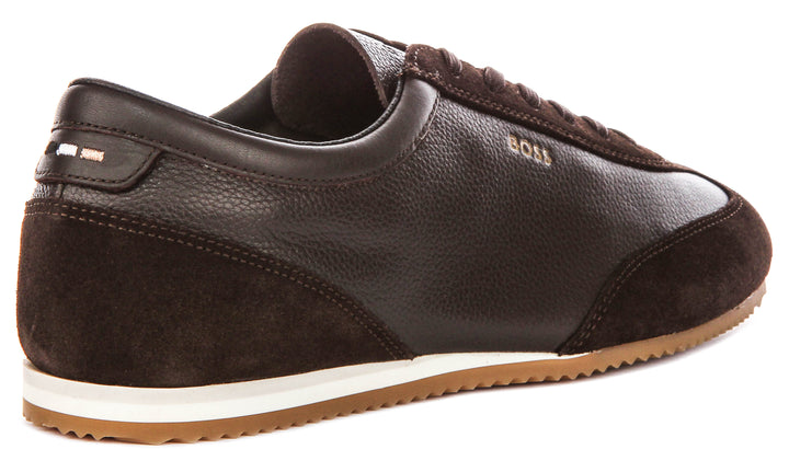 Boss Lineor Low Profile In Dark Brown For Men