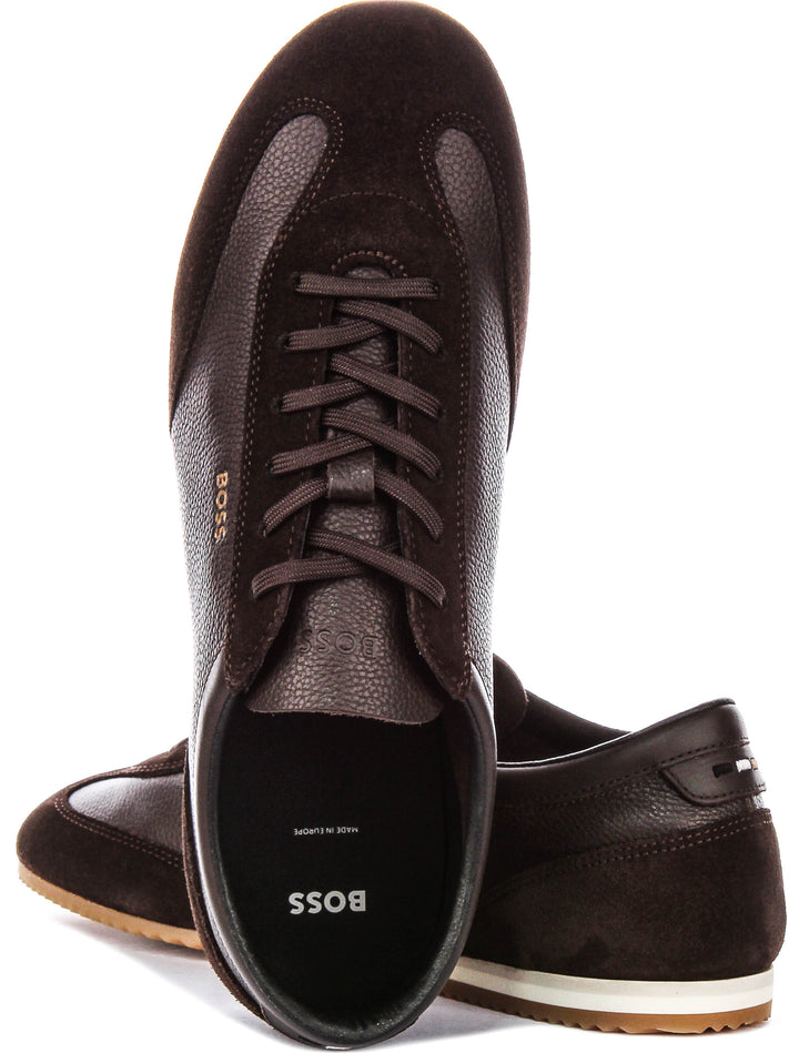 Boss Lineor Low Profile In Dark Brown For Men