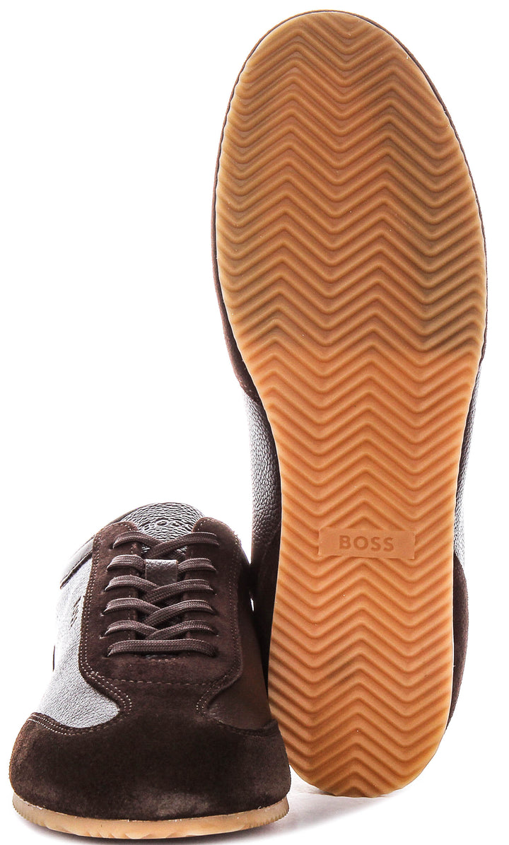 Boss Lineor Low Profile In Dark Brown For Men