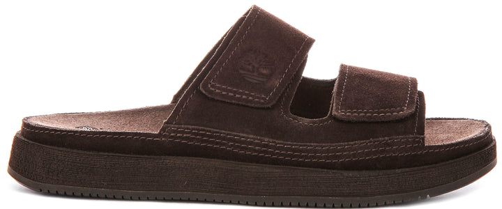 Timberland Casco Cove Slide In Dark Brown For Men
