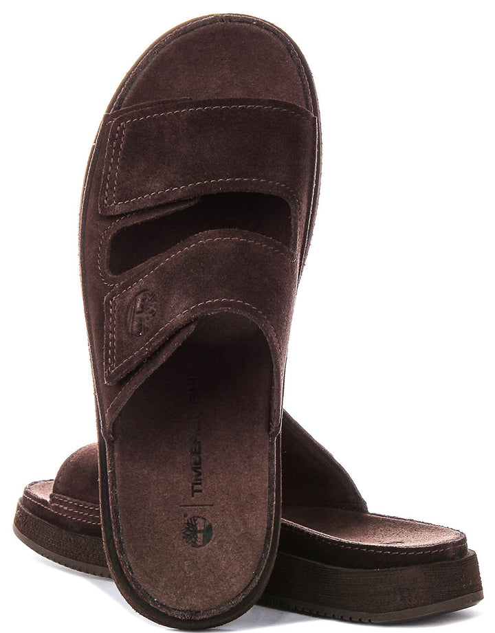 Timberland Casco Cove Slide In Dark Brown For Men