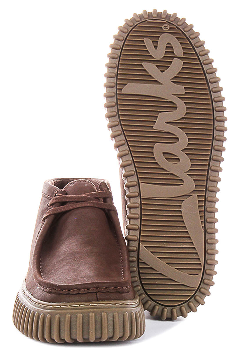 Clarks Torhill Hi In Dark Brown For Men