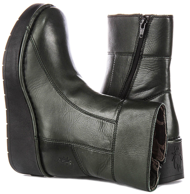 Fly London Hann248 In Dark Green For Women