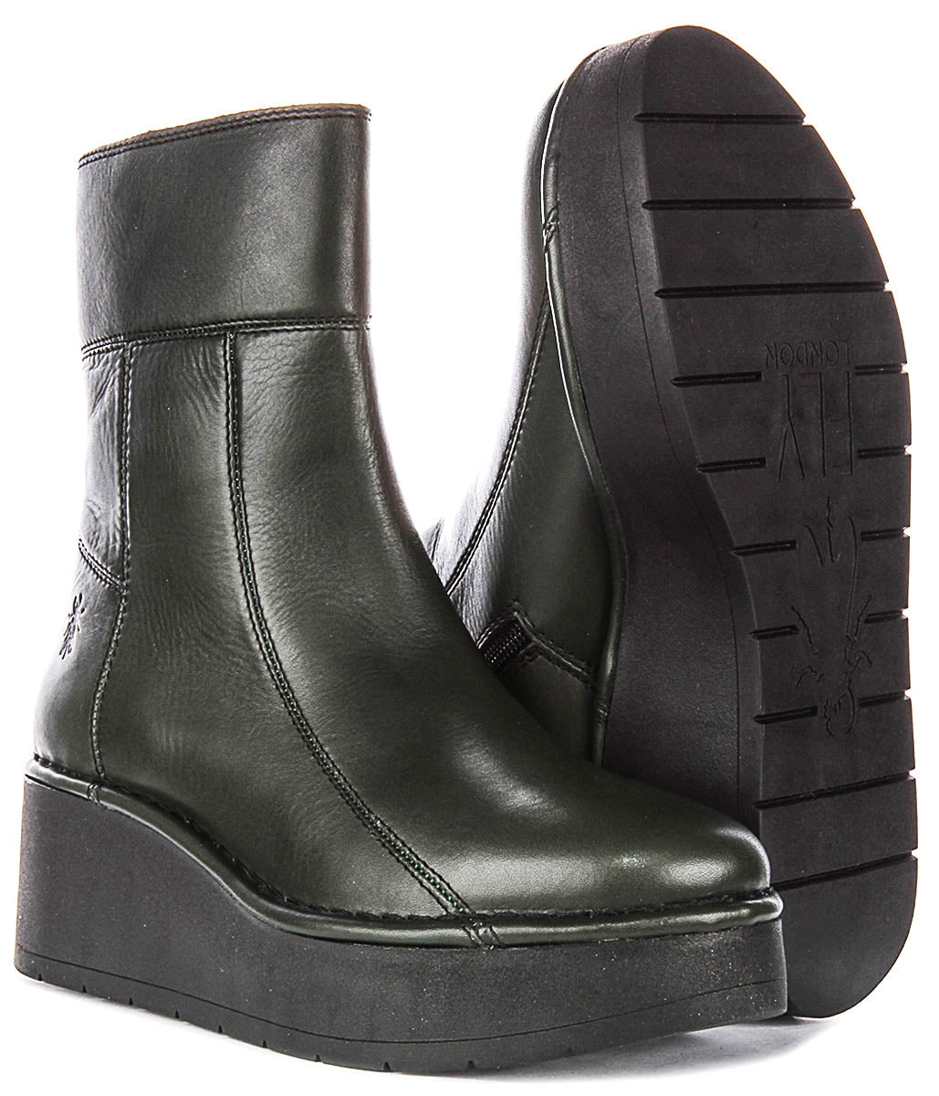 Fly London Hann248 In Dark Green For Women