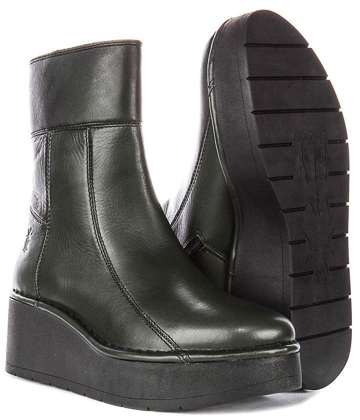 Fly London Hann248 In Dark Green For Women