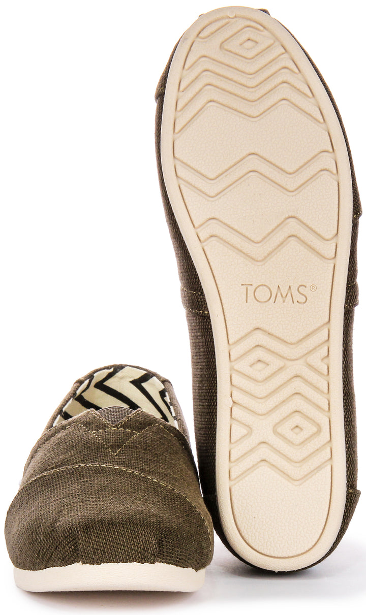 Toms Alpargata Heritage In Dark Green For Women