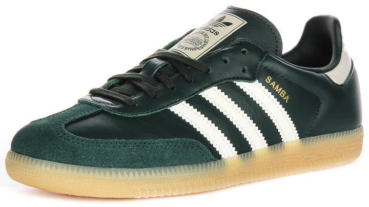 Adidas Samba OG J In Dark Green For Youth