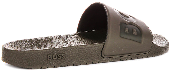 Boss Aryeh Slide In Dark Green For Men