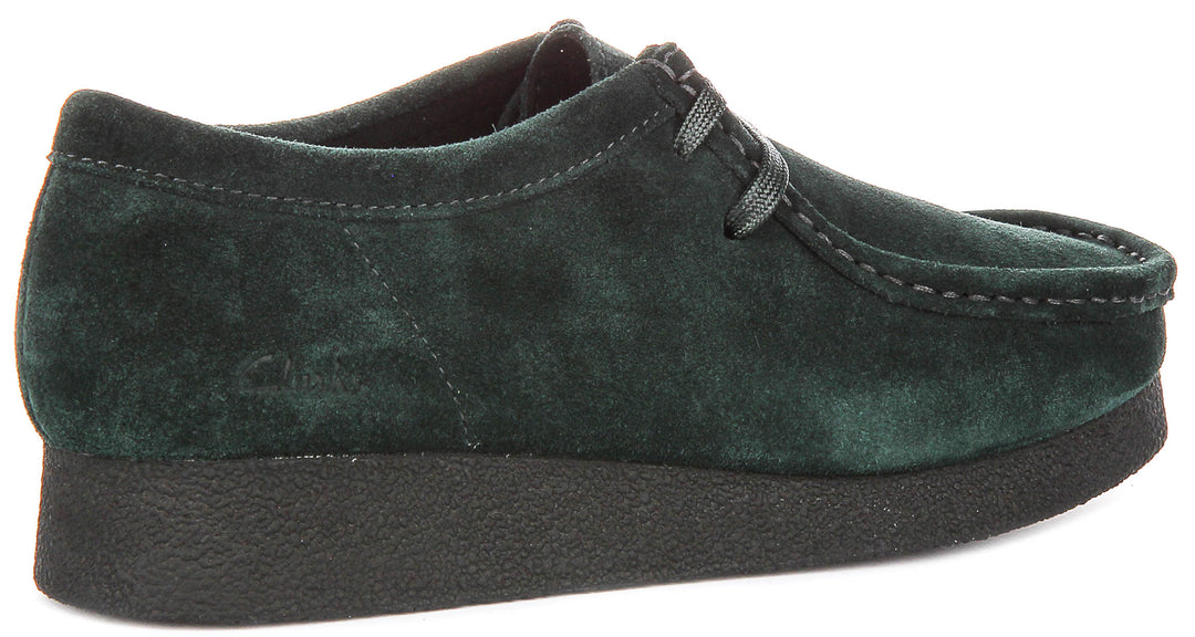 Clarks Wallabee Evo shoes In Dark Green For Women