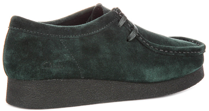 Clarks Wallabee Evo shoes In Dark Green For Women