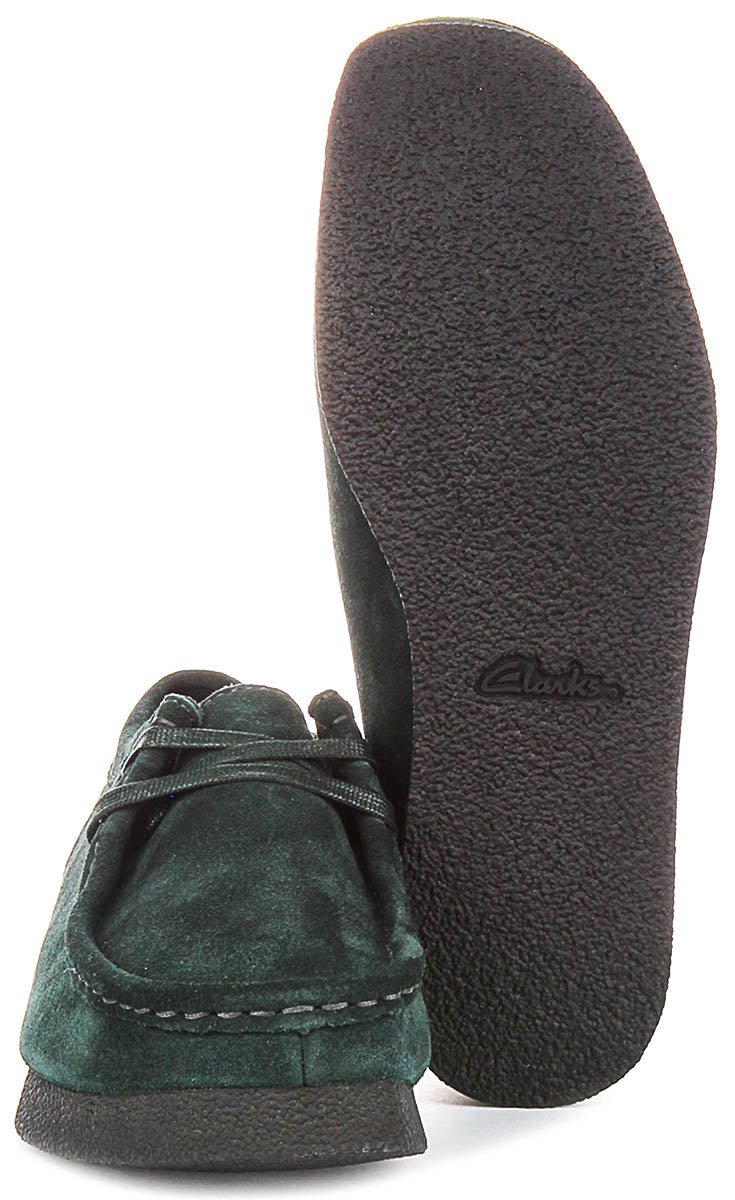 Clarks Wallabee Evo shoes In Dark Green For Women