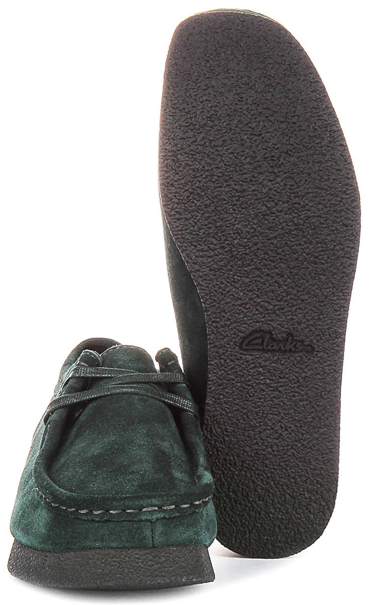 Clarks Wallabee Evo shoes In Dark Green For Women