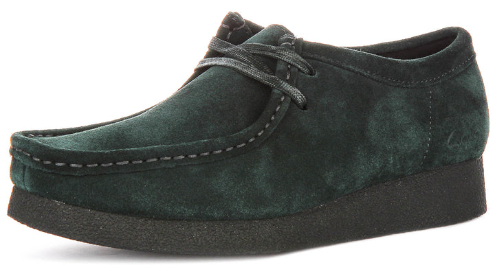 Clarks Wallabee Evo shoes In Dark Green For Women
