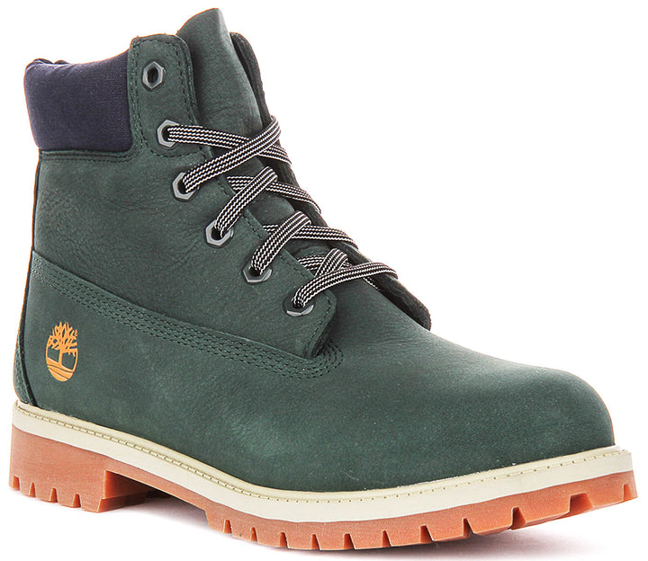 Timberland 6 Inch A6BET In Dark Green Boots For Junior