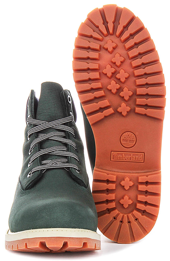 Timberland 6 Inch A6BET In Dark Green Boots For Junior