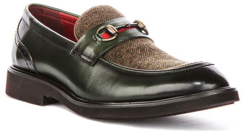Justinreess England Tristian Twe In Dark Green For Men
