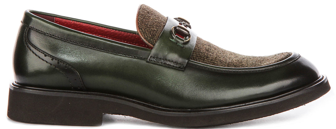 Justinreess England Tristian Twe In Dark Green For Men