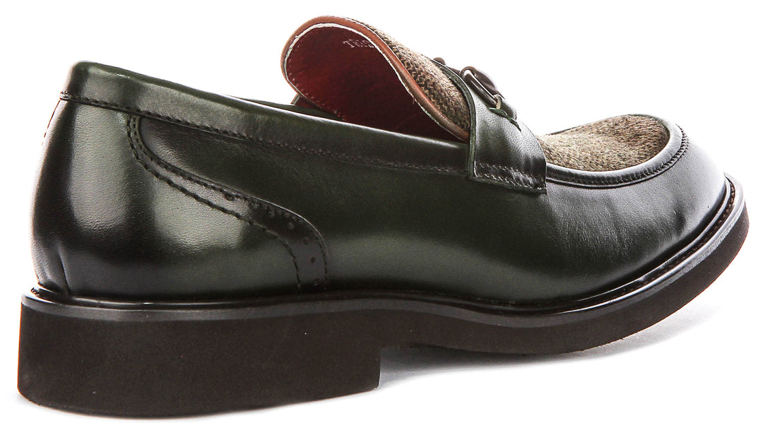 Justinreess England Tristian Twe In Dark Green For Men