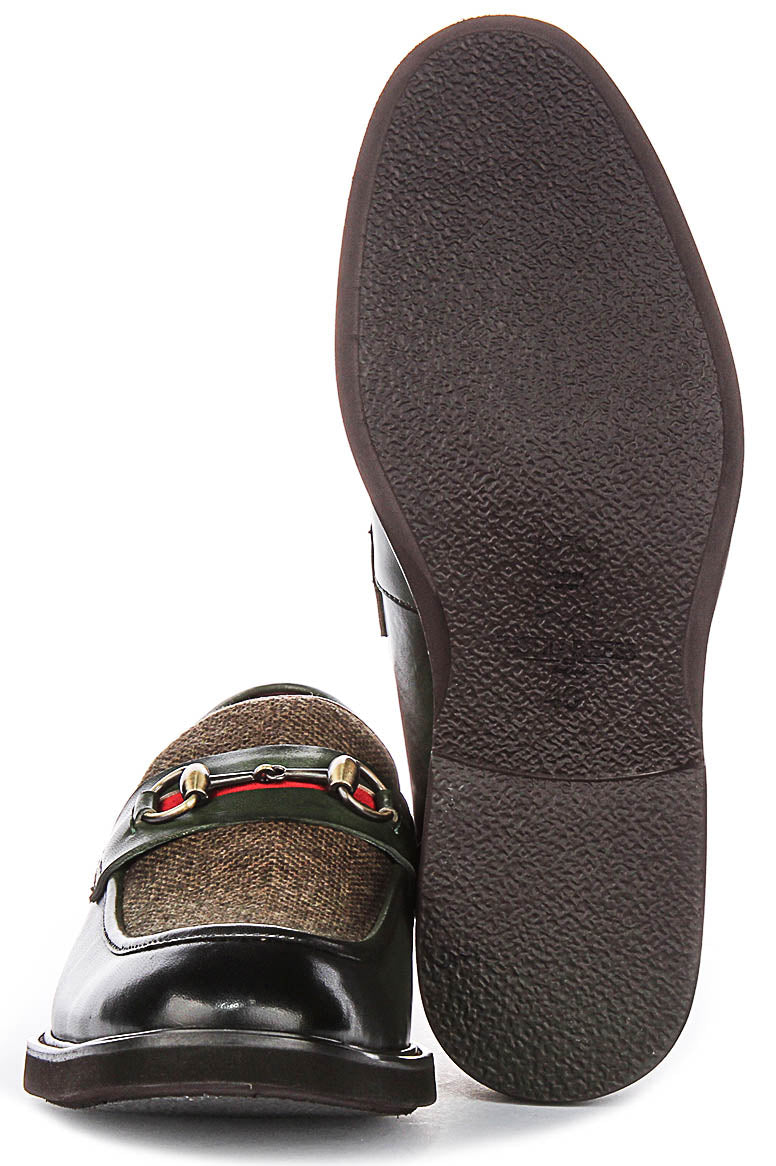 Justinreess England Tristian Twe In Dark Green For Men