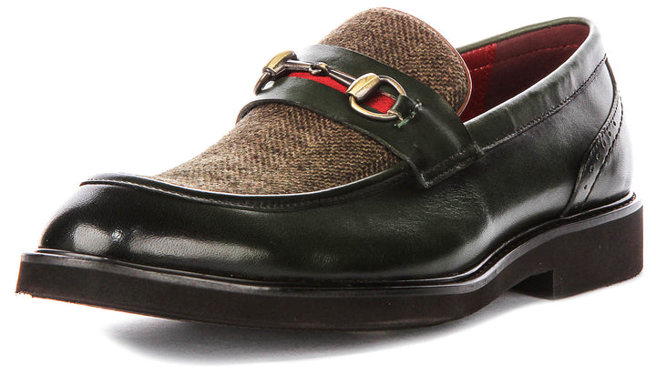 Justinreess England Tristian Twe In Dark Green For Men