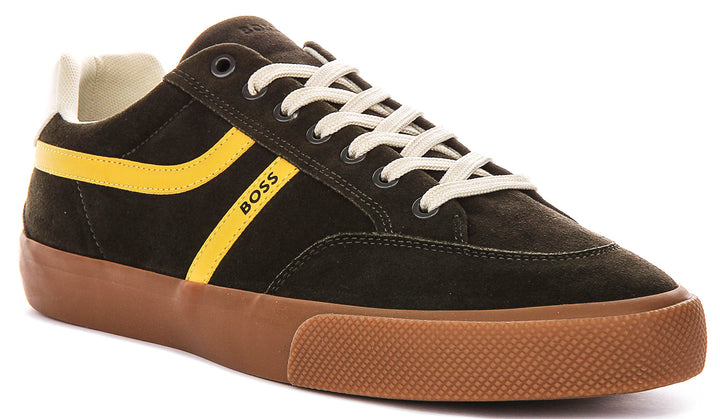 Boss Aiden Tennis In Dark Green For Men Sneaker