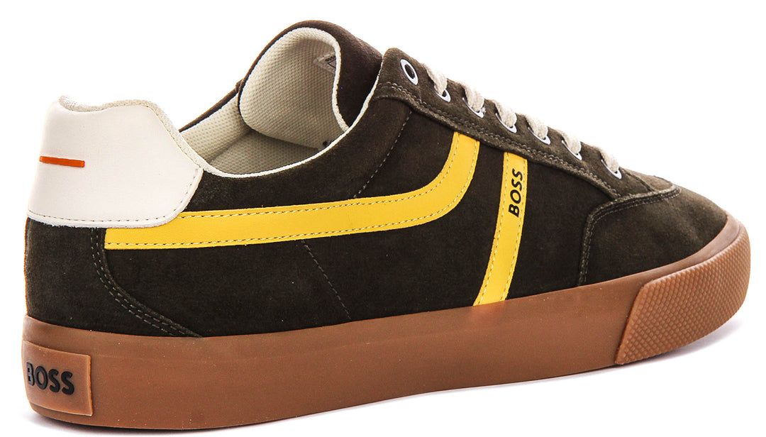 Boss Aiden Tennis In Dark Green For Men Sneaker
